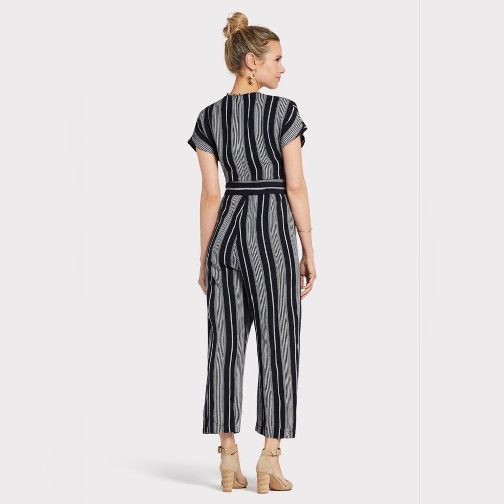 Rails Angela Mediterranean Stripe Belted Jumpsuit Size S - Picture 2 of 12